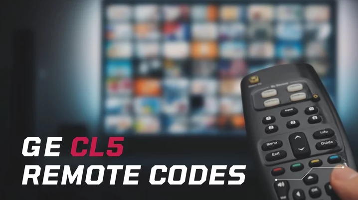 GE CL5 Universal Remote Codes