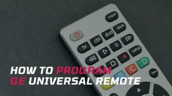how to program ge universal remote