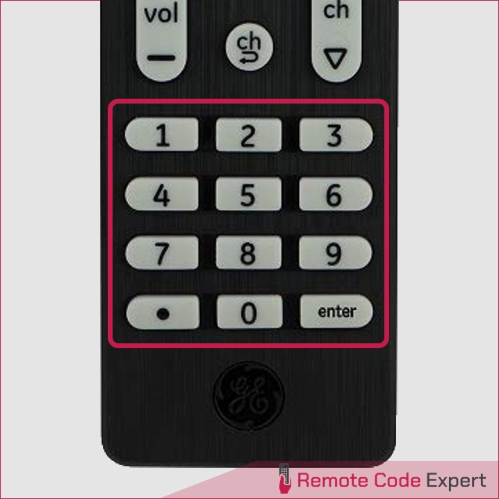 program ge remote number buttons