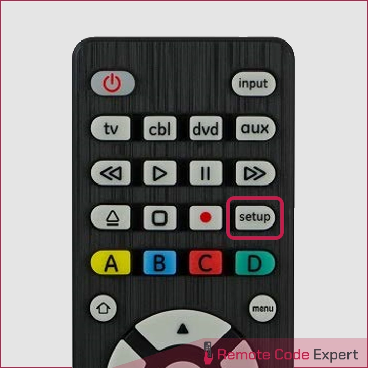 program ge remote setup button