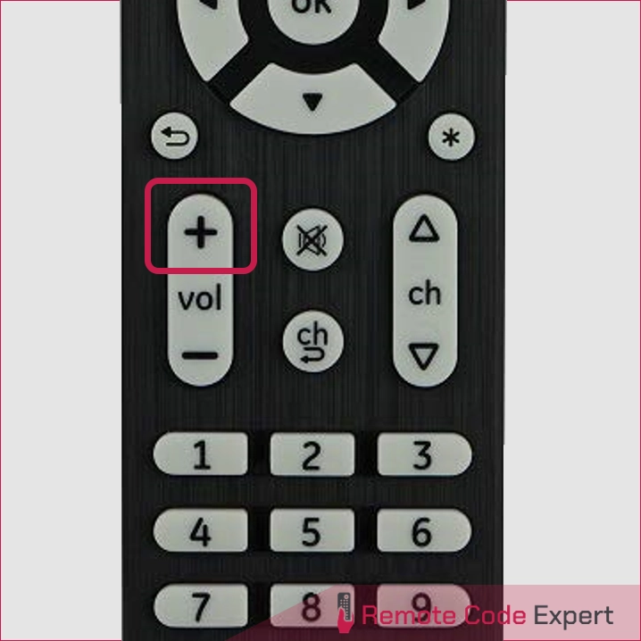 program ge remote volume plus button