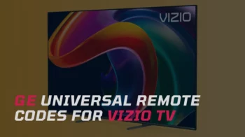 ge universal remote codes for vizio tv