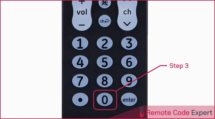 reset ge universal remote - 0 button