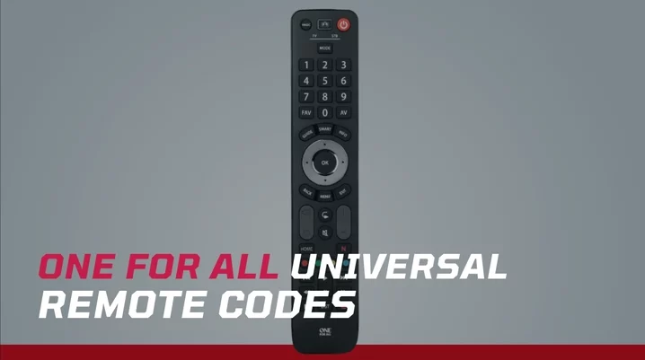 one for all universal remote codes