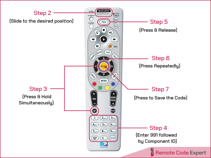 directv universal remote auto programming without code