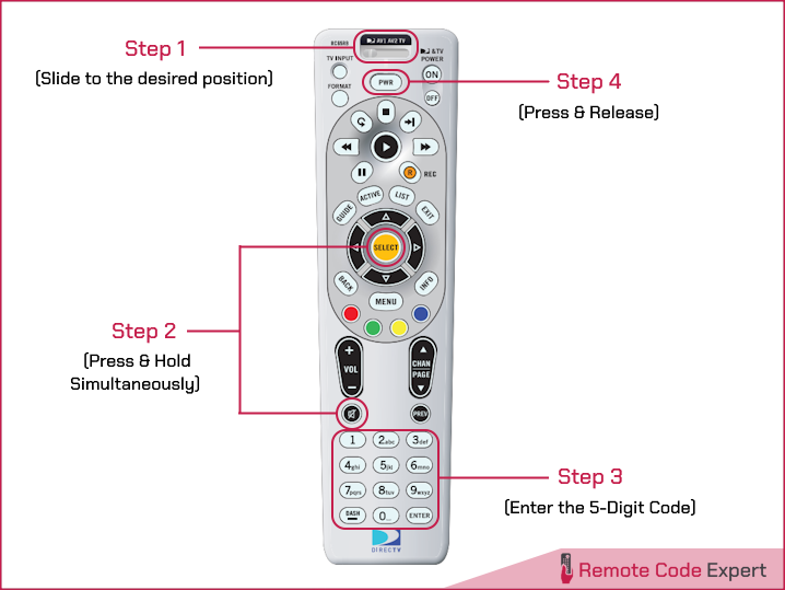directv universal remote manual programming