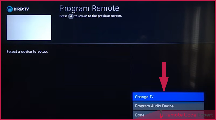 set up directv universal remote to tv