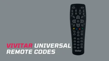 vivitar universal remote codes