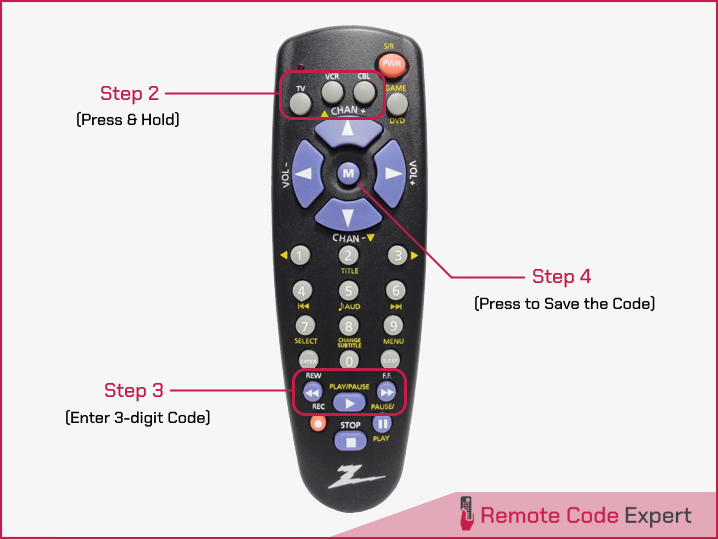 zenith universal remote programming without code search button