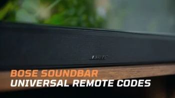 bose soundbar universal remote codes