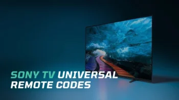 sony tv universal remote codes